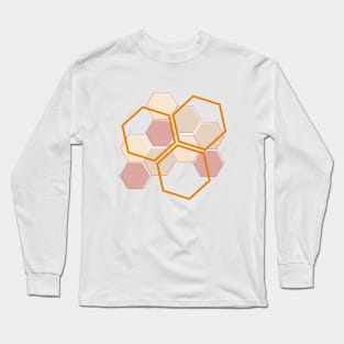 Abstract Geometric Shapes Long Sleeve T-Shirt